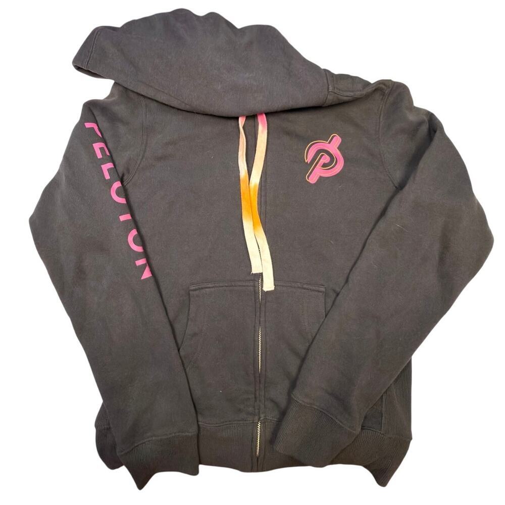 PELETON‎ x Women's Dark Gray/Pink Hoodie Size Small